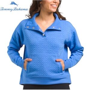 Tommy Bahama Blue Quilted Women's Hoodie